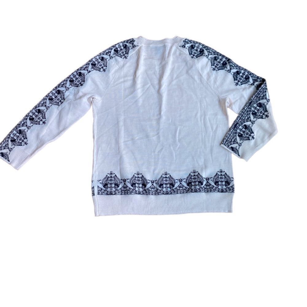 J Crew Embroidered Wool Sweater XS Oversized